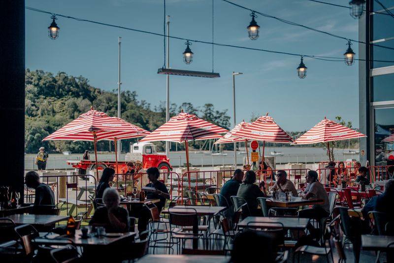 Guests enjoying a meal at Zupas dining area